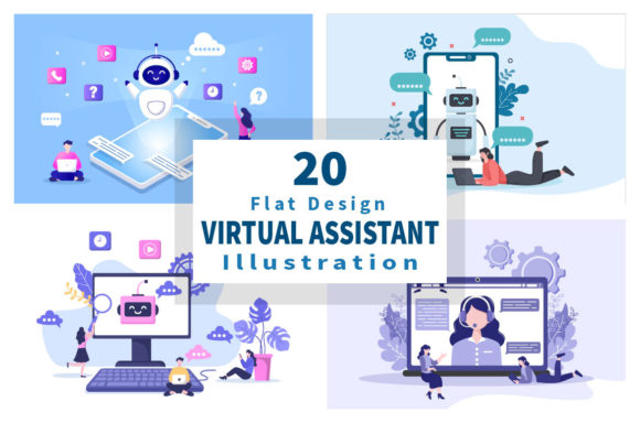 Download 20 Robot Virtual Assistance or Chatbot V - Virtual assistance Collection