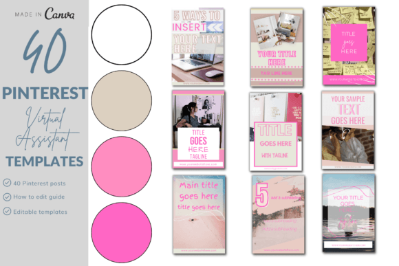 Download Virtual Assistance Pinterest Template - Virtual assistance Collection